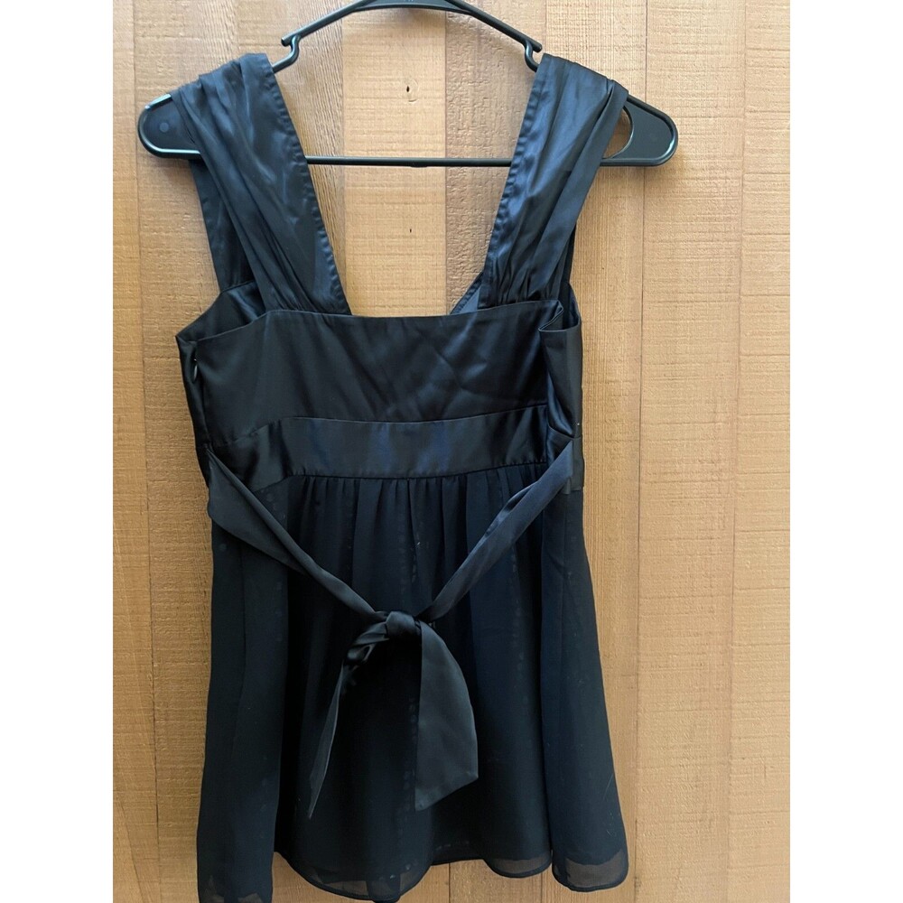 Express Black size 2 Women’s Halter Tank Top Beaded party straps tie sequin